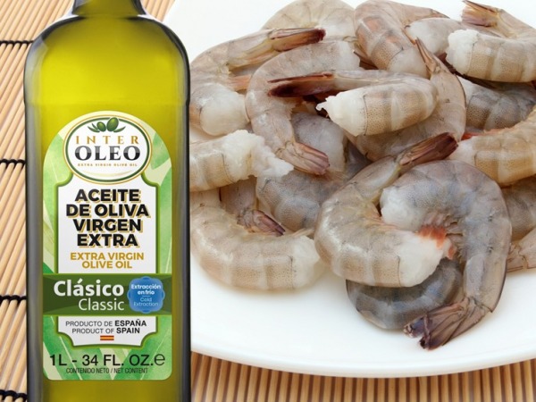 PRAWNS IN GARLIC AND EXTRA VIRGIN OLIVE OIL